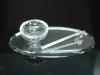 Crystal Bowl and Chopstick Set